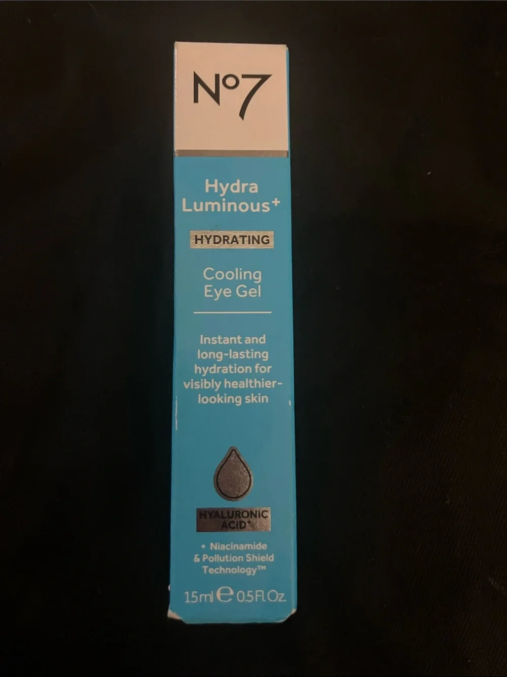 No7 Hydra Luminous+ Cooling Eye Gel — Hydrating New in Box